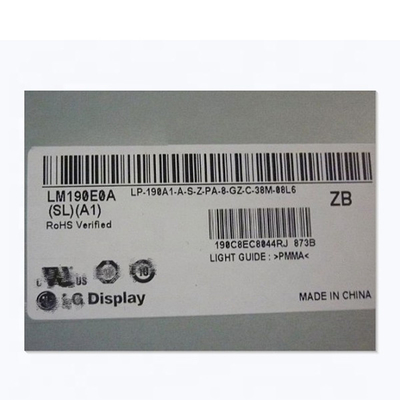 Αρχική οθόνη επίδειξης 19,0 ίντσας LM190E0A-SLA1 LM190E0A (SL) (Α1) LCD