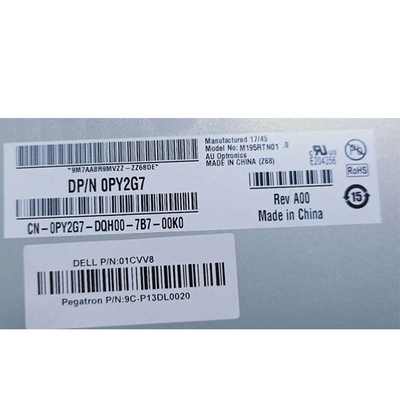 AUO 19,5 οθόνη επίδειξης διεπαφών 1600X900 TFT LCD επιτροπής M195RTN01.0 LVDS ίντσας για το βιομηχανικό lap-top