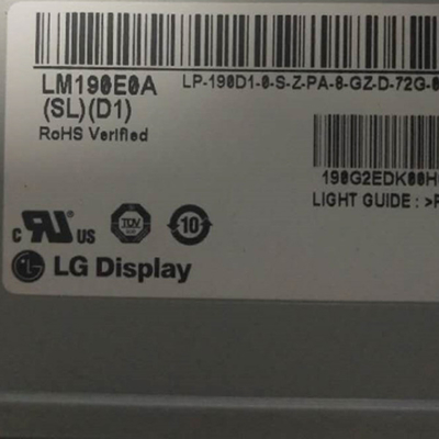 19,0 ίντσα LVDS 30 επίδειξη RGB 1280X1024 LG οθόνης LM190E0A-SLD1 διεπαφών LCD καρφιτσών