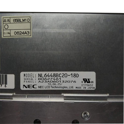 NL6448BC20-18D αρχικά 6,5 μετρούν επιτροπή επίδειξης οθόνης 640 (τη RGB) ×480 TFT LCD για το βιομηχανικό εξοπλισμό σε ίντσες