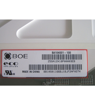 Ενότητα 10,4 βιομηχανίας TFT LCD επίδειξη ίντσας BA104S01-100 800×600 BOE