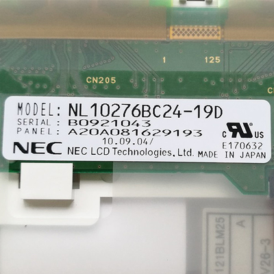 Επιτροπή 30 καρφίτσα RGB 1024X768 NL10276BC24-19D NEC 12,1 ίντσας TFT LCD