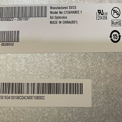 Οθόνη βιομηχανικού πάνελ LCD 15,6 ιντσών G156HAB02.1 Οθόνη αφής 1920*1080 Μονάδα LCD On-Cell Touch