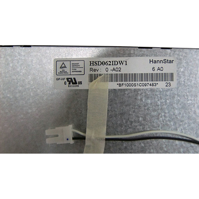 Νέο HannStar 6,2 οθόνη επίδειξης ίντσας 800*480 HSD062IDW1-A02 LCD