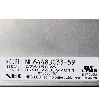 NEC NL6448BC33-59 αρχικός βιομηχανικός οθόνης επίδειξης οργάνων ελέγχου LCD στο απόθεμα