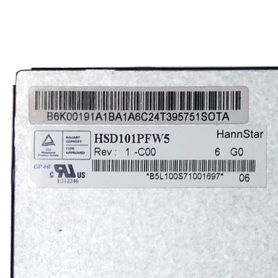 Hannstar HSD101PFW5-C00 LVDS 1024*600 οθόνη ενότητας ΔΙΕΘΝΏΝ ΕΙΔΗΣΕΟΓΡΑΦΙΚΏΝ ΠΡΑΚΤΟΡΕΊΩΝ TFT LCD 10,1 ίντσας