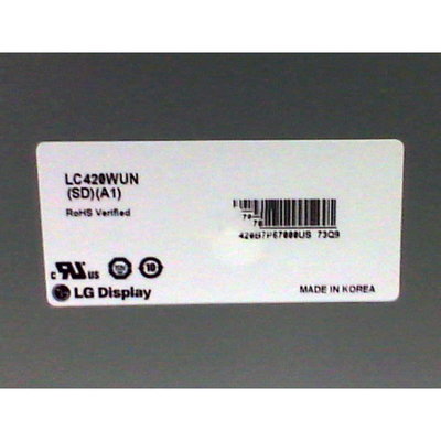 LC420WUN-SDA1 42 τηλεοπτικός μαύρος μεταδιδόμενος τοίχων ίντσας LCD κανονικά
