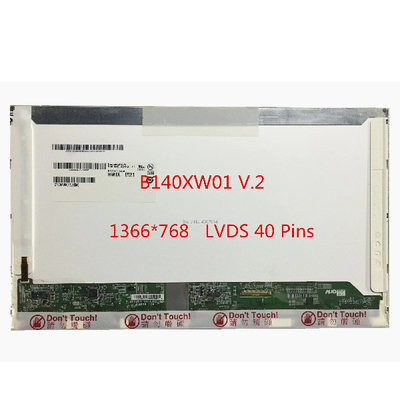 B140XW01 V2 Πίνακες οθόνης Laptop LCD 262K 45% NTSC Χρώματα οθόνης