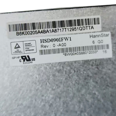 HSD090IFW1-A00 HannStar 9,0 οθόνη οθόνης διεθνών ειδησεογραφικών πρακτορείων LCD ίντσας 1024*600 TFT