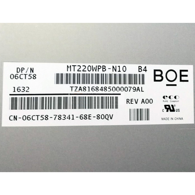 Οθόνη καρφιτσών LCD ίντσας 1680*1050 LVDS 30 BOE EV220WPB-N10 22 για την ιατρική απεικόνιση