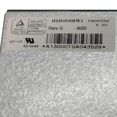 HannStar HSD050IDW1-A00 5 επιτροπή RGB 800*480 WVGA 188PPI ίντσας LCD