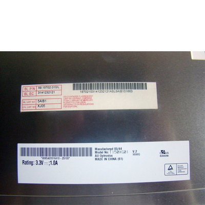 Για το AUO T150XG01 V2 15.0 ιντσών LCD Display Panel