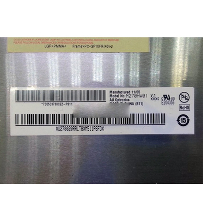 27.0 ιντσών M270HW01 V1 30 καρφίτσες 81PPI TFT οθόνη LCD