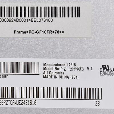 Αρχική σε αποθεματικό M215HW03 V1 21,5 ιντσών οθόνη LCD για AUO