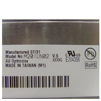 M201UN02 V5 1600*1200 Πίνακας LCD TFT για AUO