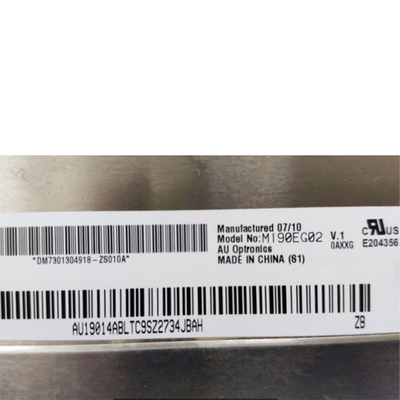 Υψηλής ποιότητας M190EG02 V1 19.0 ιντσών LCD Panel
