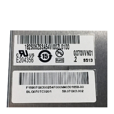 G070VVN01.2 7.0 ιντσών TFT LCD οθόνη 800*480 133PPI Πίνακα υψηλής φωτεινότητας