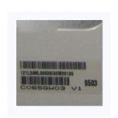 6.5 ιντσών C065GW03 V1 55 πινών Παράλληλη οθόνη LCD RGB 72PPI