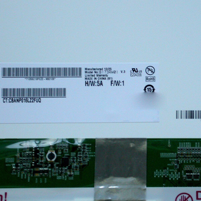 Παρέχει 17,3 ιντσών B173RW01 V3 RGB 1600 * 900 LCD οθόνη