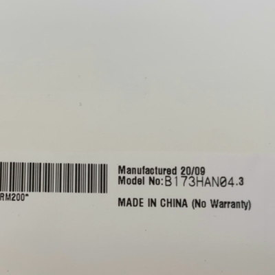 B173HAN04.3 μέγεθος 17,3 ιντσών 127PPI 16,7M οθόνη LCD