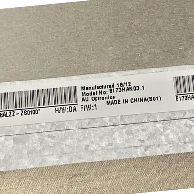 Μέγεθος 17,3 ίντσες B173HAN03.1 φωτεινότητα 300Typ LCD οθόνη