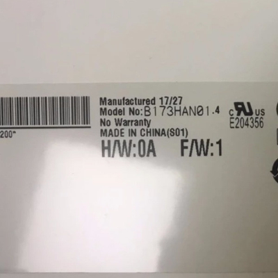 Προμήθεια B173HAN01.4 μέγεθος 17,3 ιντσών Ματ σκληρή επικάλυψη οθόνη LCD