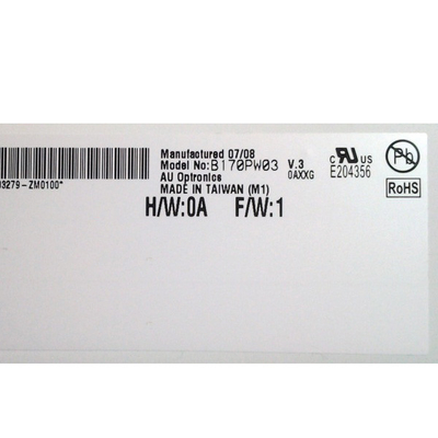 Νέο B170PW03 V3 Λήψη 1440*900 TFT LCD Panel για AUO