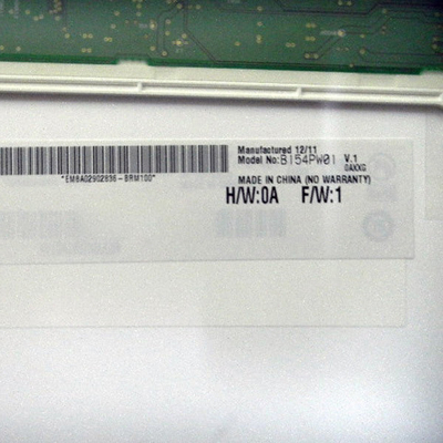 Παροχή Μεγέθους 15.4 ιντσών B154PW01 V1 a-Si TFT-LCD Panel
