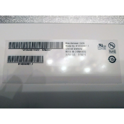 B140HAN01.1 14,0 ιντσών οθόνη LCD 1920*1080 για φορητό υπολογιστή