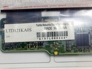 LTD121KA0S 1024*768 Πίνακας οθόνης LCD TFT για φορητό υπολογιστή