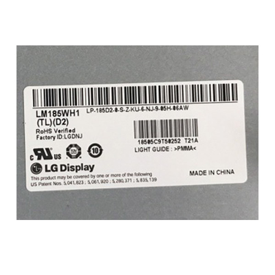 LM185WH1-TLD2 18.5 ιντσών 1366*768 Μοντέλο οθόνης LCD για LG