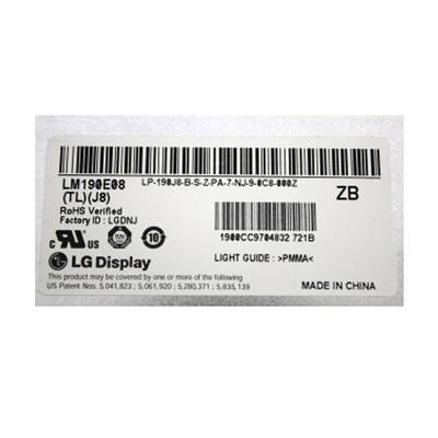 LM190E08-TLJ8 19.0 ιντσών 1280*1024 Μοντέλο οθόνης LCD