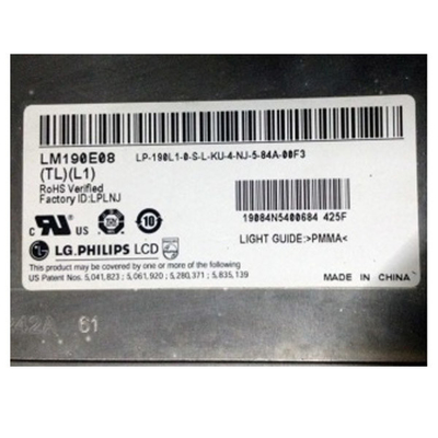 LM190E08-TLL1 19.0 ιντσών LCD Panel 1280*1024 Μοντέλο LCD