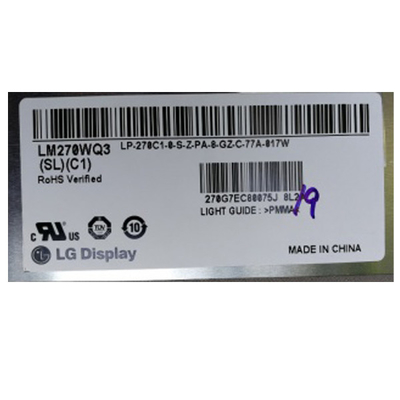 LM270WQ3-SLC1 27.0 ιντσών 2560*1440 LCD οθόνη για βιομηχανική χρήση