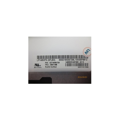 LP140WF6-SPB3 14,0 ιντσών Αρχική οθόνη LCD 1920*1080
