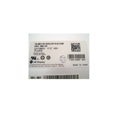 LP173WD1-TLA2 1600*900 106PPI Μονάδες LCD 17,3 ιντσών Πίνακα LCD
