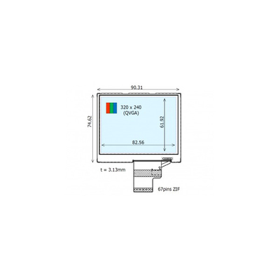 Υψηλής ποιότητας 4,1 ιντσών 320*240 COM41H4156XLC LCD οθόνη