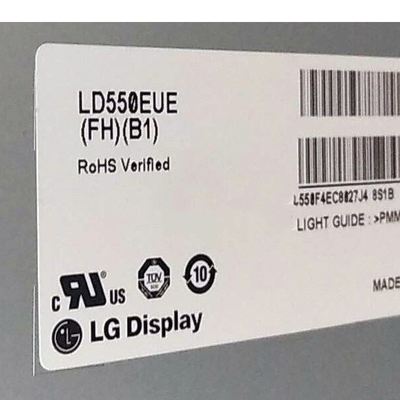 Επιτροπή LVDS LD550EUE-FHB1 LCD 55 ίντσα για το ψηφιακό σύστημα σηματοδότησης LCD
