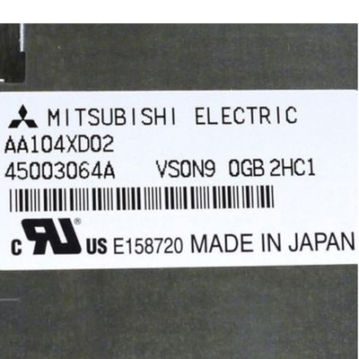 AA104XD02 10,4 βιομηχανική LCD οθόνη 123PPI ίντσας