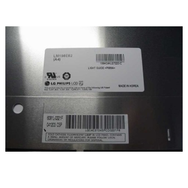 LM190E02-A4 19.0 ιντσών 1280*1024 Μοντέλο οθόνης LCD για οθόνη επιφάνειας εργασίας