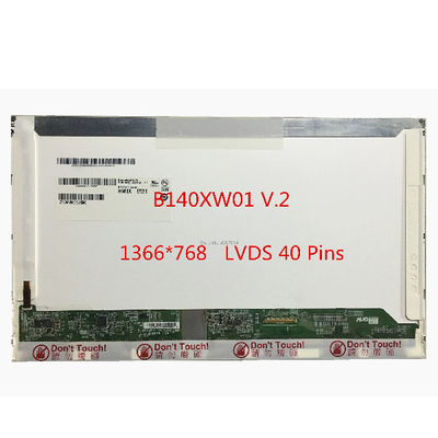 Καλή τιμή B140XW01 V2 Πίνακες οθόνης Laptop LCD 262K 45% NTSC Χρώματα οθόνης σε απευθείας σύνδεση