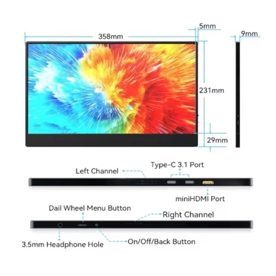 Καλή τιμή 15.6 ιντσών 4K IPS 16:9 οθόνη φορητό υπολογιστή σε απευθείας σύνδεση